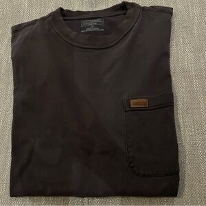 Pendleton Deschutes Pocket Tee Shirt Mens M Black Solid Short Sleeve T Classic